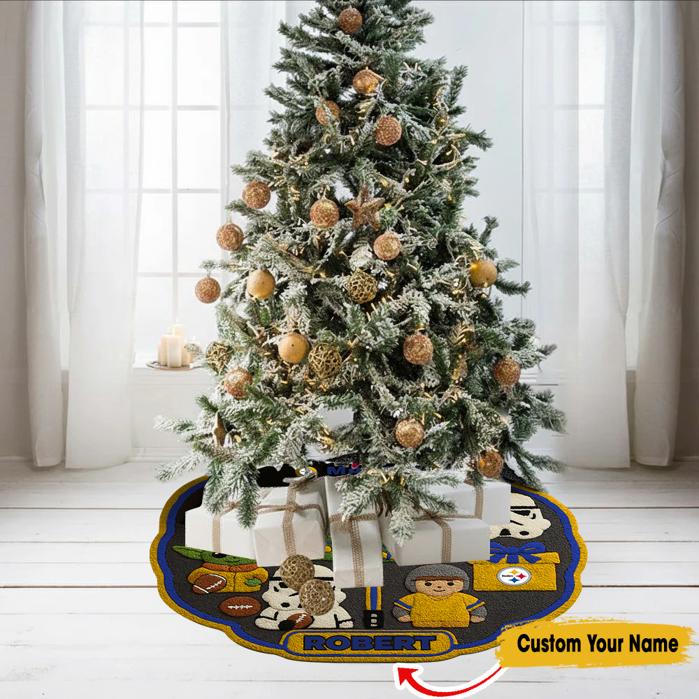 Premium NFL PIT x STW Christmas Tree Skirt V1 NMD TTV
