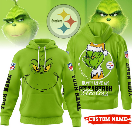 Premium NFL PIT x The Grinch Hoodie V1 NMD TTV