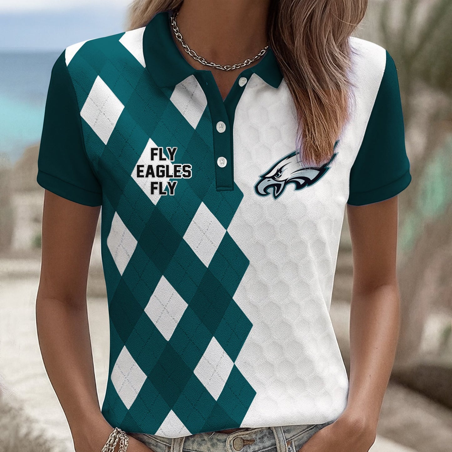 Premium NFL PLE Women Polo Shirt V1 NMD NHM