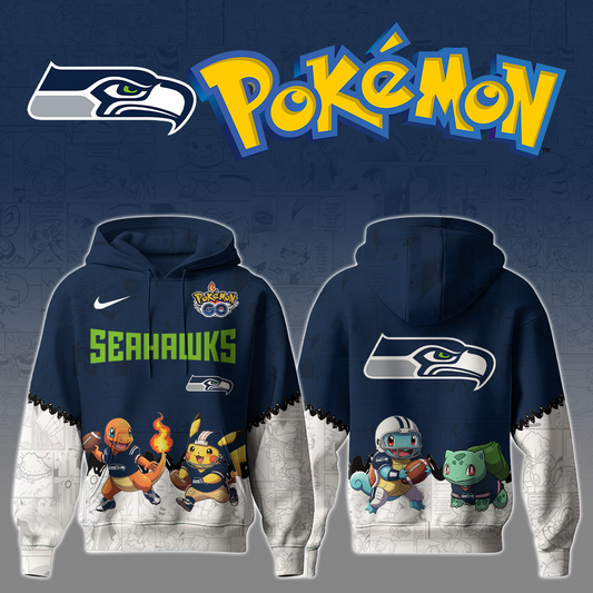 Premium NFL SEA x Pokemon Hoodie V1 NMD TTV
