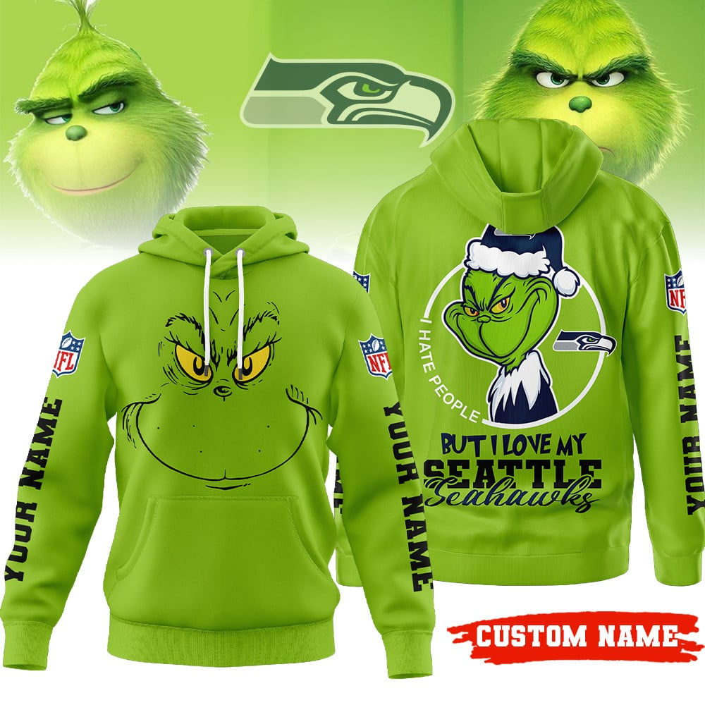 Premium NFL SEA x The Grinch Hoodie V1 NMD TTV
