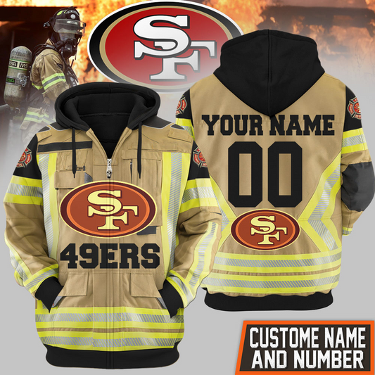 Premium NFL SF Firefighter Zip Hoodie V1 NMD TTV