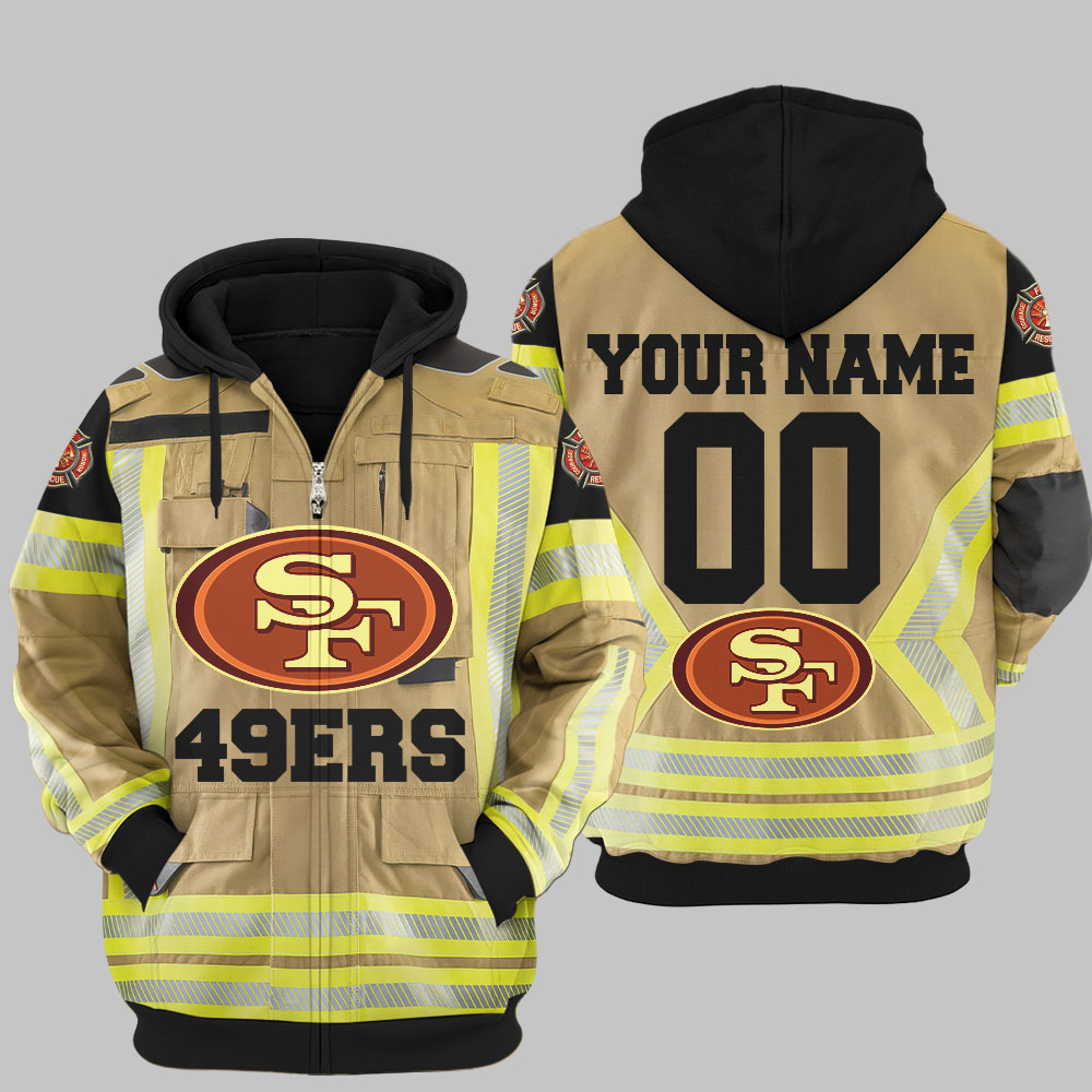 Premium NFL SF Firefighter Zip Hoodie V1 NMD TTV