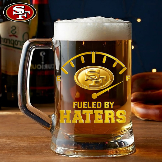 Premium NFL SF Fueled By Haters Beer Glasses V1 NMD 031125 TTV