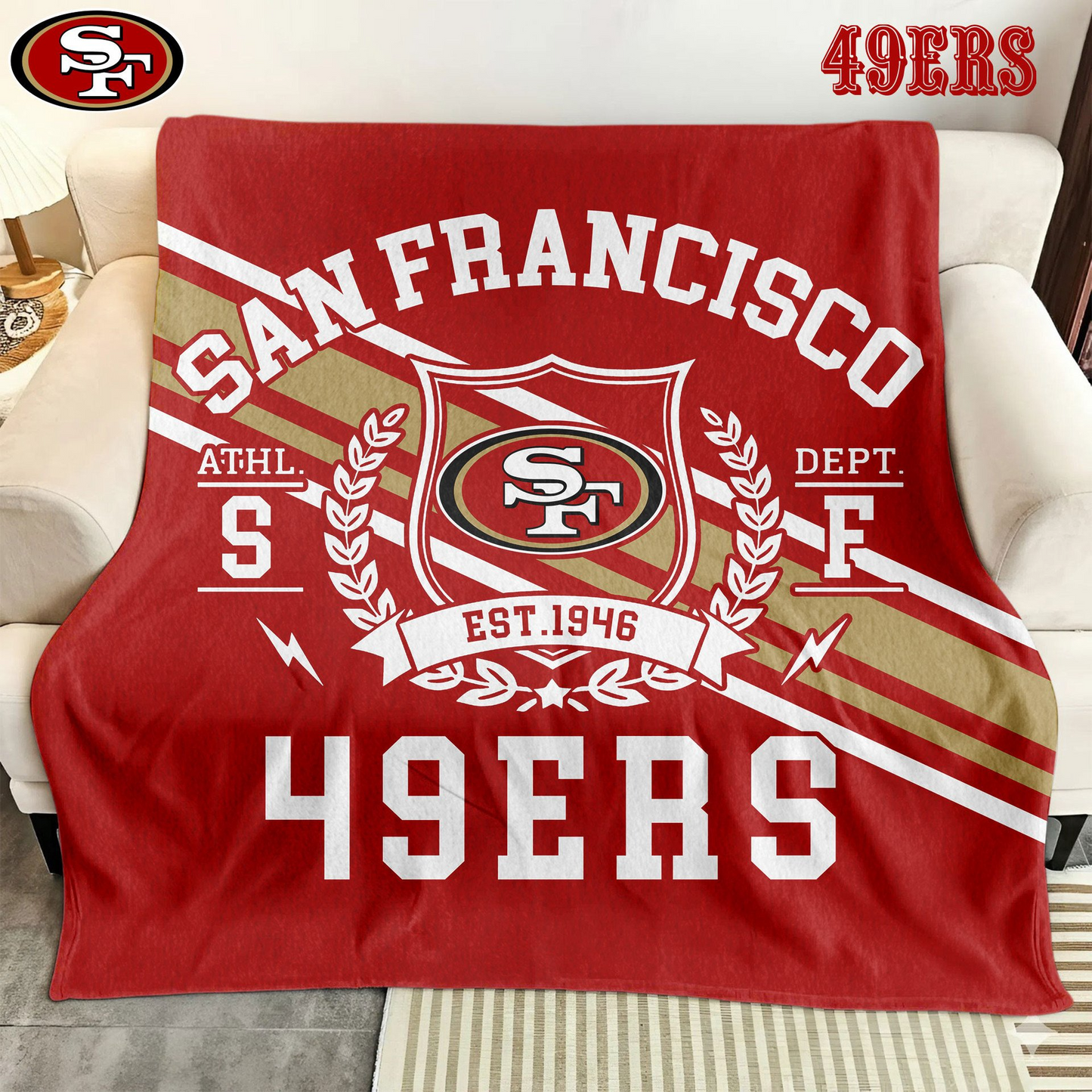 Premium NFL SF Legacy Fleece Blanket V3 NMD TTV