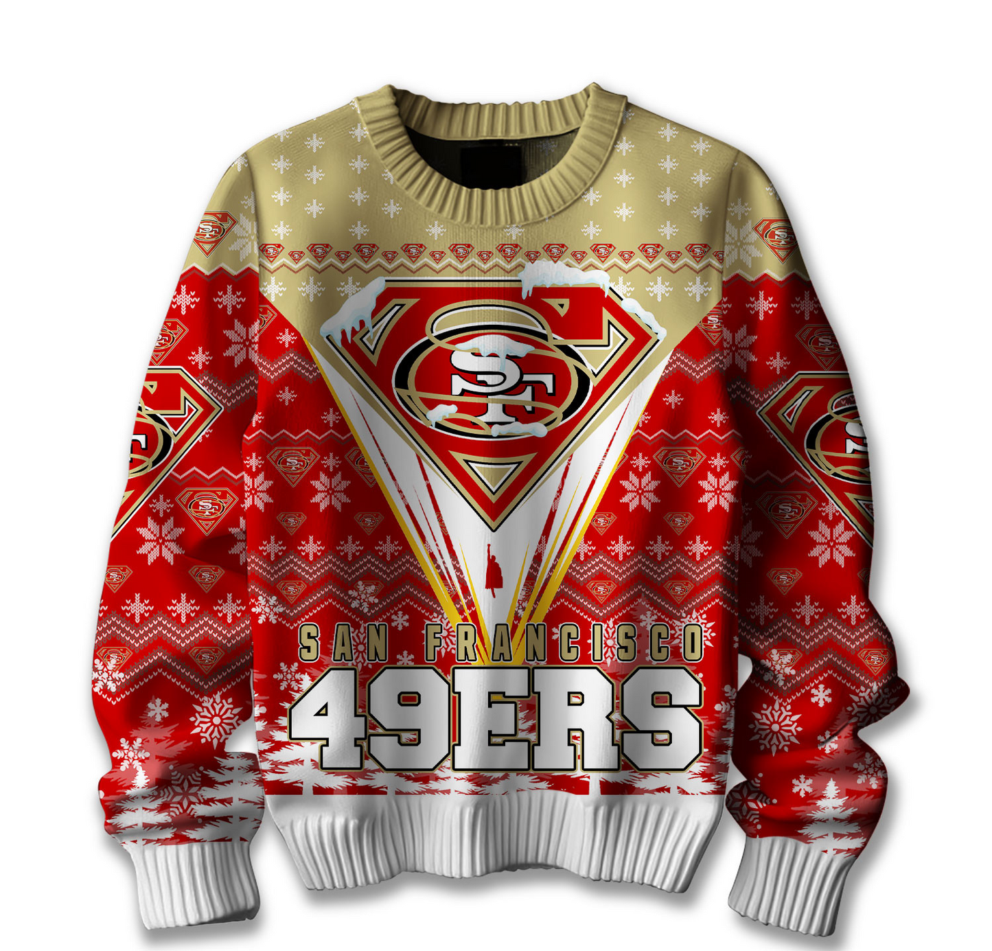 Premium NFL SF Merry Super Christmas Sweater V1 NMD TTV