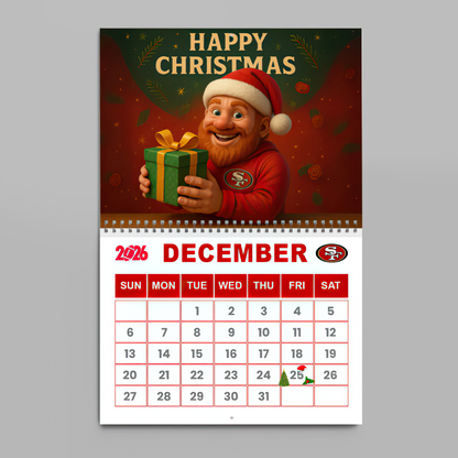 Premium NFL SF Wall Calendar 2026 V1 NMD TTV