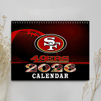 Premium NFL SF Wall Calendar 2026 V1 NMD TTV