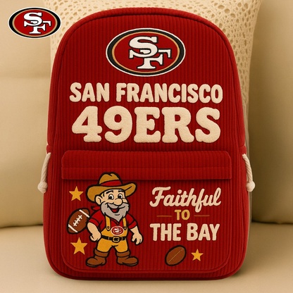 Premium NFL SF49 Corduroy Backpack V1 NMD TTV