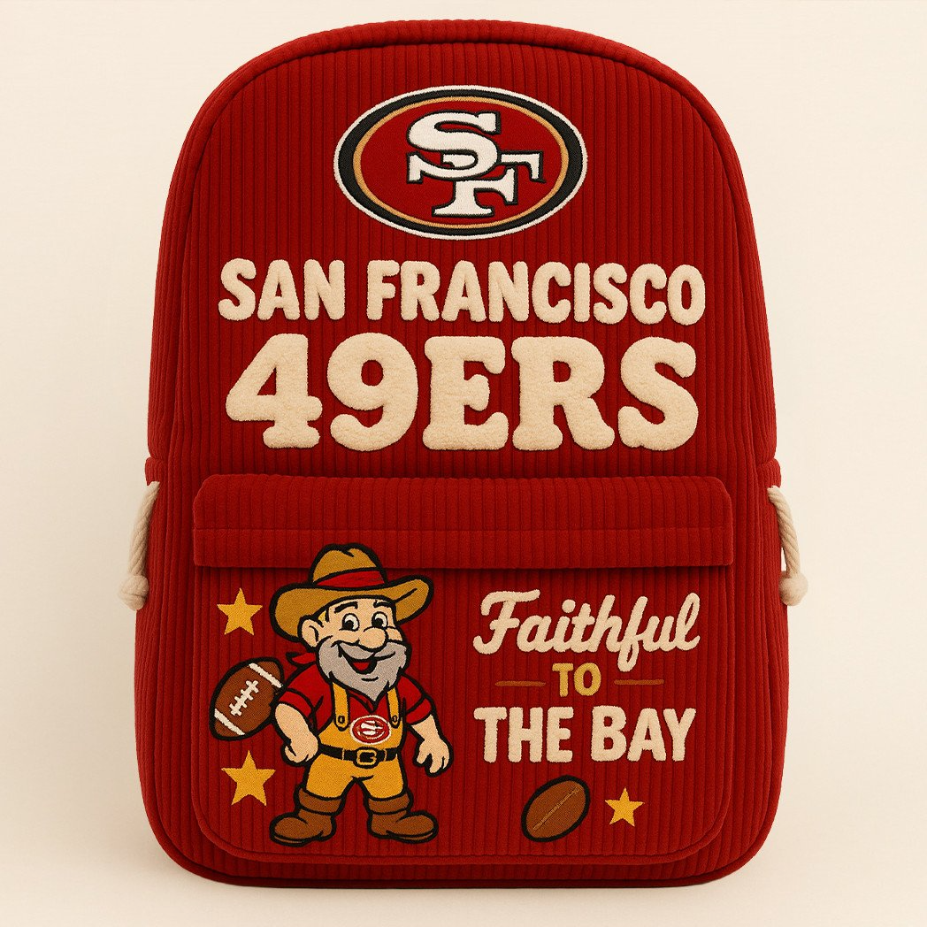 Premium NFL SF49 Corduroy Backpack V1 NMD TTV