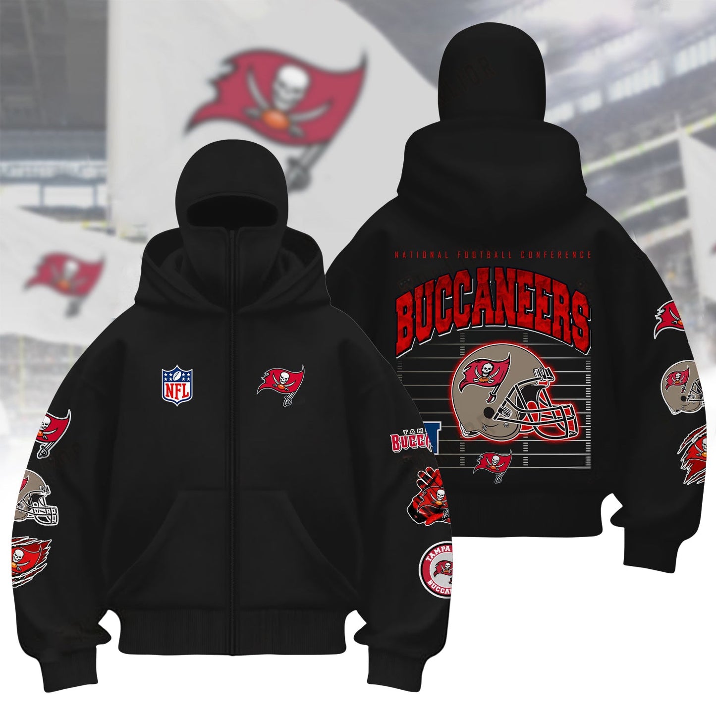 Premium NFL TB Hoodie Balaclava V1 NMD NHM