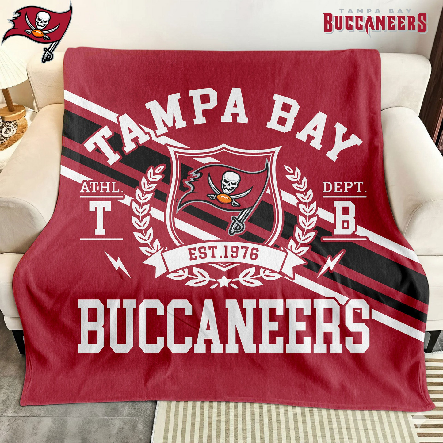 Premium NFL TB Legacy Fleece Blanket V3 NMD TTV