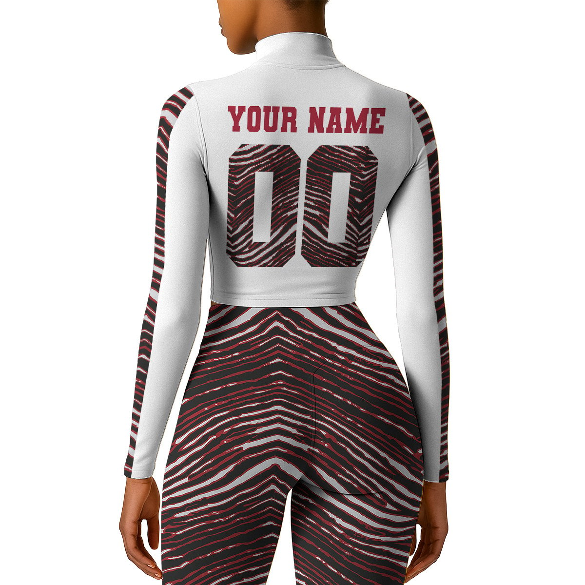 Premium NFL TB Long-Sleeve Crop Top Sports Jacket and Leggings V1 NMD TTV