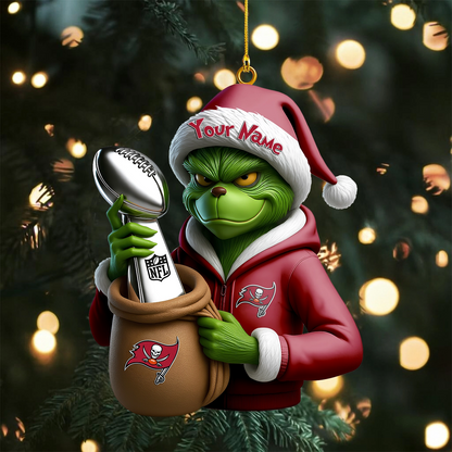 Premium NFL TB x The Grinch Christmas Ornament V1 NMD TTV
