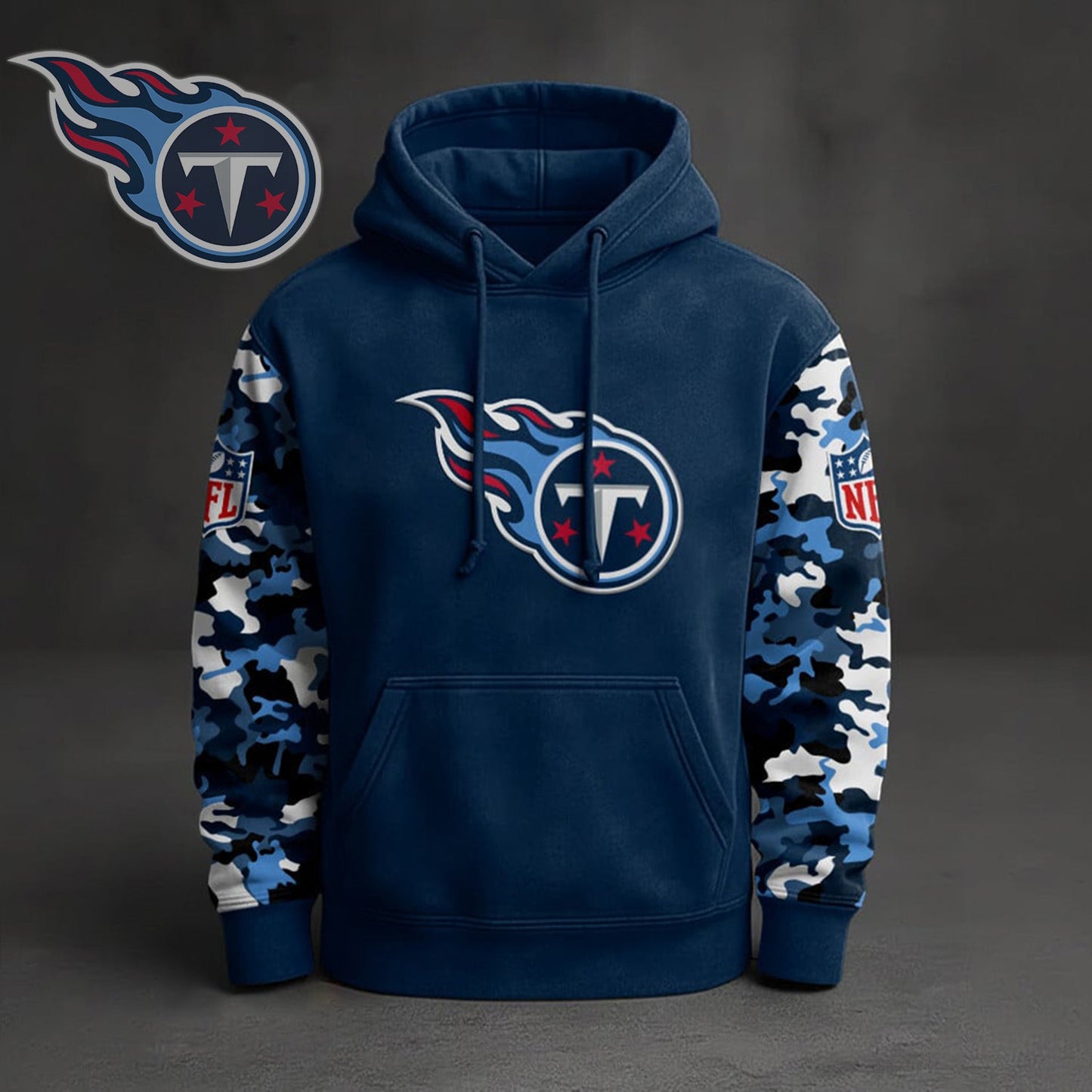 Premium NFL TEN Camo Arm Pullover Hoodie V1 NMD NHM