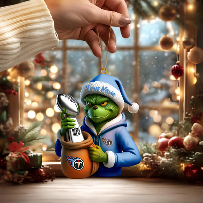 Premium NFL TEN x The Grinch Christmas Ornament V1 NMD TTV