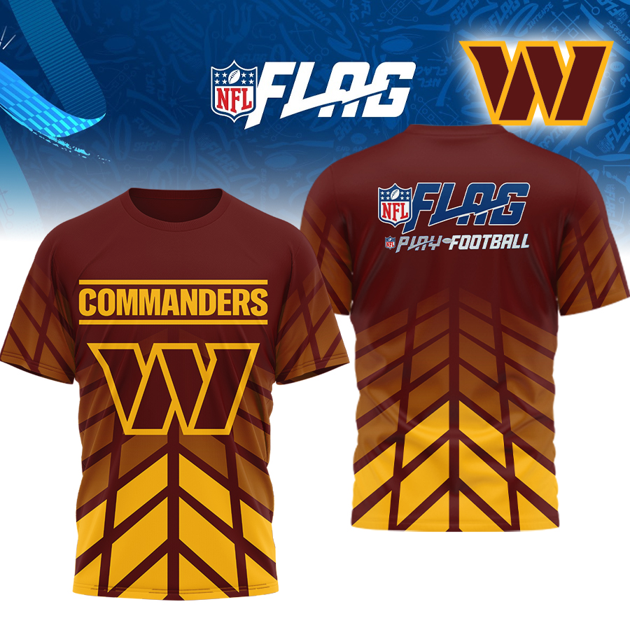 Premium NFL WAS Flag Football T-shirt V1 NMD TTV
