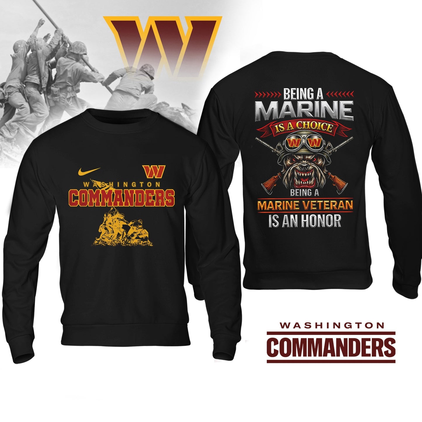 Premium NFL WAS Marine Veteran Shirt V2 NMD NHM