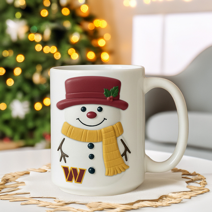 Premium NFL WAS Santa Ceramic Mug V1 NMD TTV