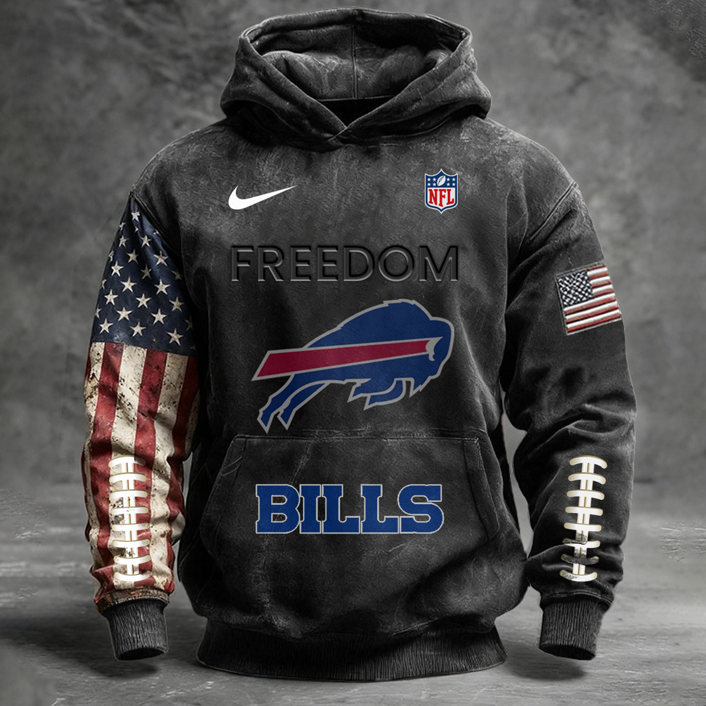 PREMIUM NFL X BUF Long-sleeved Hooded Sweatshirt NDT TDT