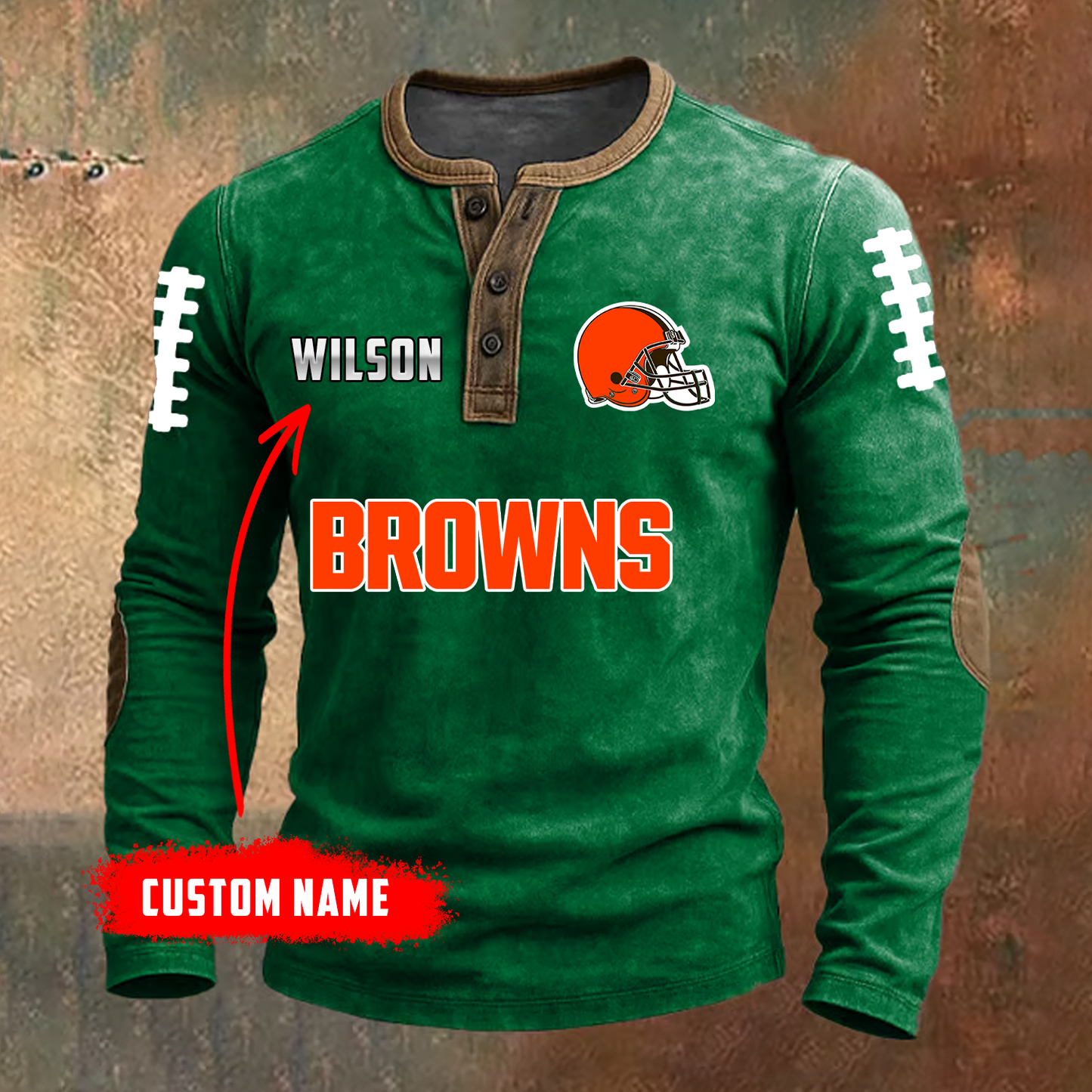PREMIUM NFL X CLE LONG SLEEVE SHIRT NDT TDT
