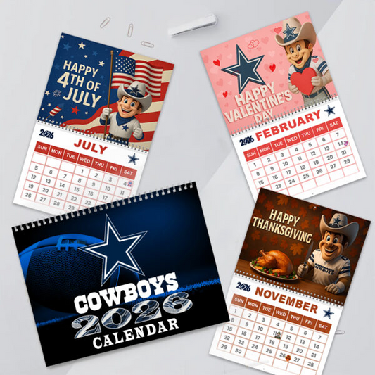 Premium NFL X DAL  2026 Wall Calendar NDT NHM