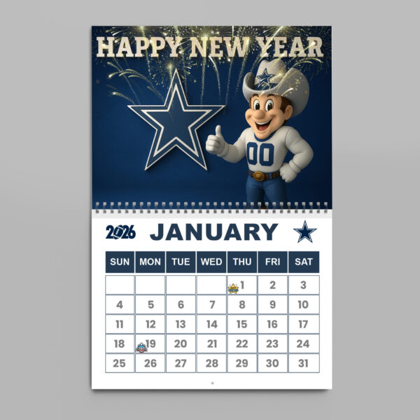 Premium NFL X DAL  2026 Wall Calendar NDT NHM