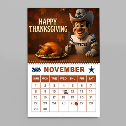 Premium NFL X DAL  2026 Wall Calendar NDT NHM