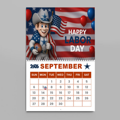 Premium NFL X DAL  2026 Wall Calendar NDT NHM