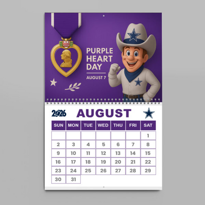 Premium NFL X DAL  2026 Wall Calendar NDT NHM