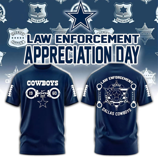 PREMIUM NFL X DAL 3D SHIRT Law Enforcement 2025 NDT NHM