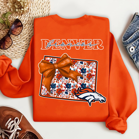 Premium NFL x DEN Cozy State Bow Sweatshirt TUANND TANTD