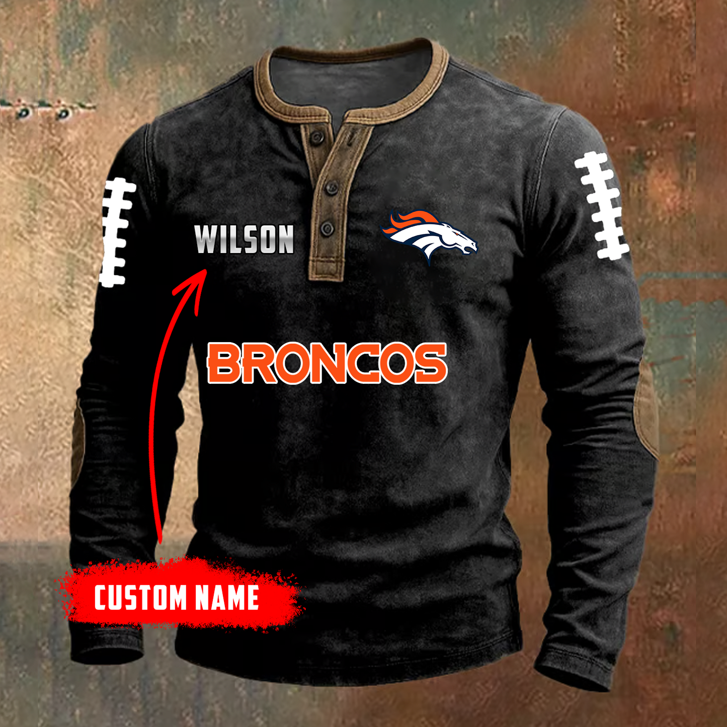 PREMIUM NFL X DEN LONG SLEEVE SHIRT NDT TDT