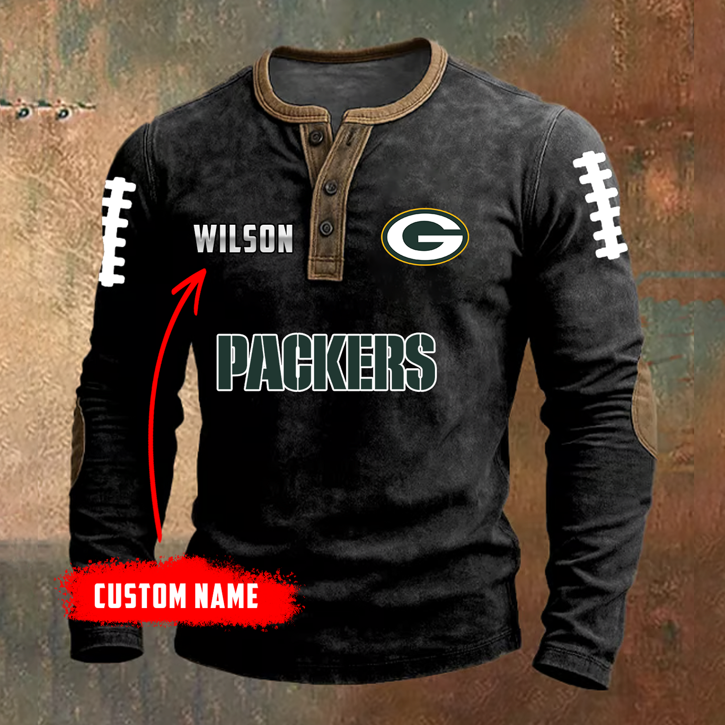 PREMIUM NFL X GB LONG SLEEVE SHIRT NDT TDT