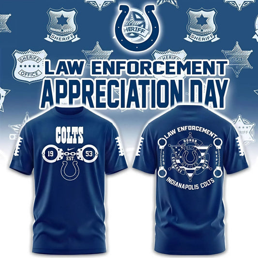 PREMIUM NFL X IND 3D SHIRT Law Enforcement 2025 NDT NHM