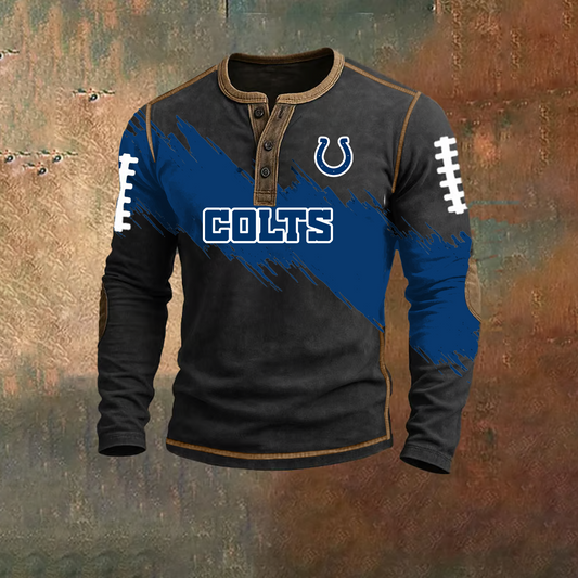 PREMIUM NFL X IND HENLEY LONG SLEEVE OUTFIT SHIRT NDT TDT