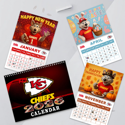 Premium NFL X KCC 2026 Wall Calendar NDT NHM