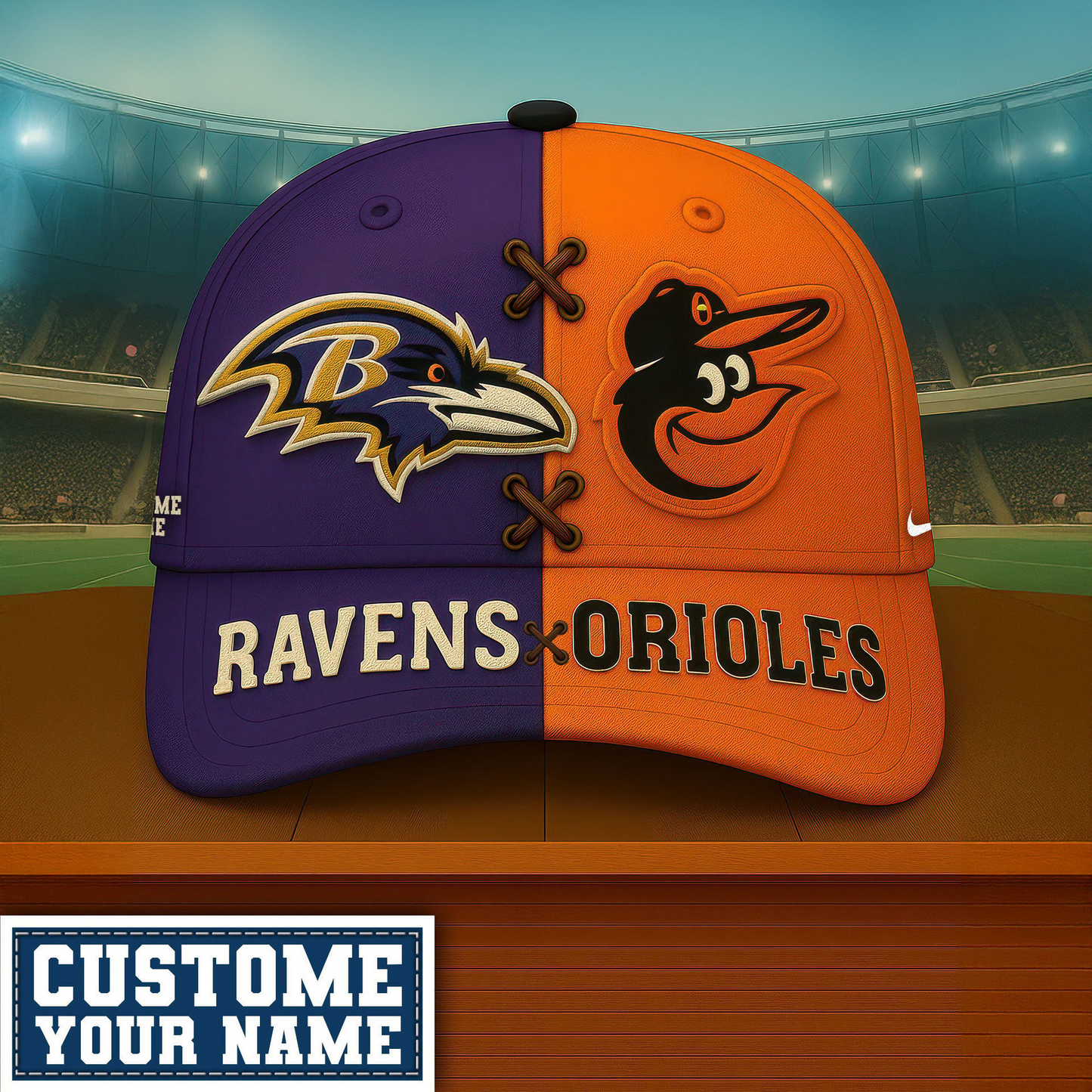 Premium NFL x MLB BAL & BO Crossover Custom Cap V1 NMD TTV