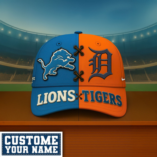 Premium NFL x MLB DET & DT Crossover Custom Cap V1 NMD TTV