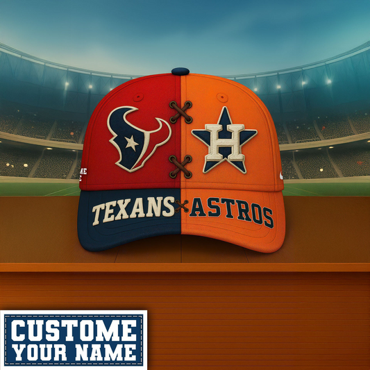 Premium NFL x MLB HOU & HA Crossover Custom Cap V1 NMD TTV