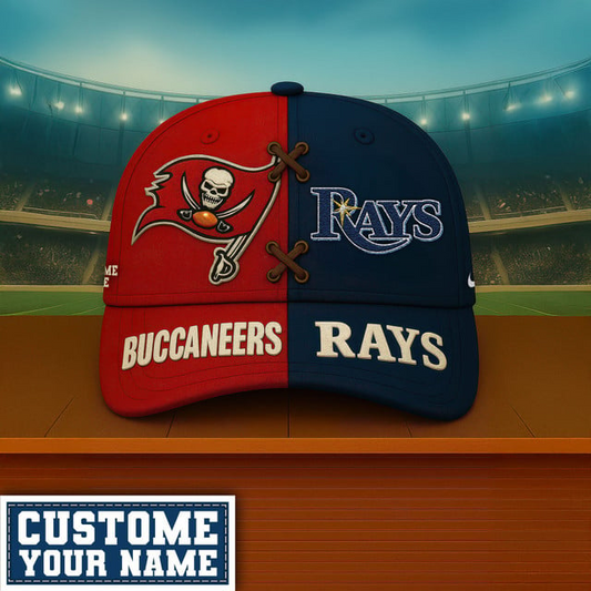 Premium NFL x MLB TB & TBR Crossover Custom Cap V1 NMD TTV