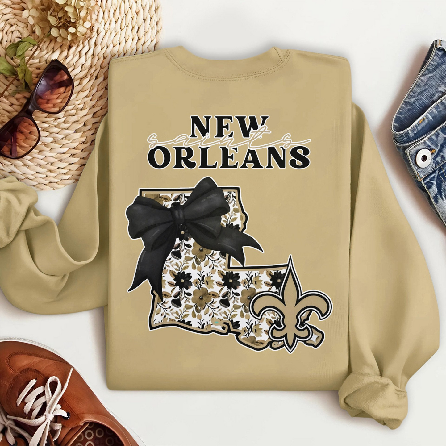 Premium NFL x NO Cozy State Bow Sweatshirt TUANND TANTD