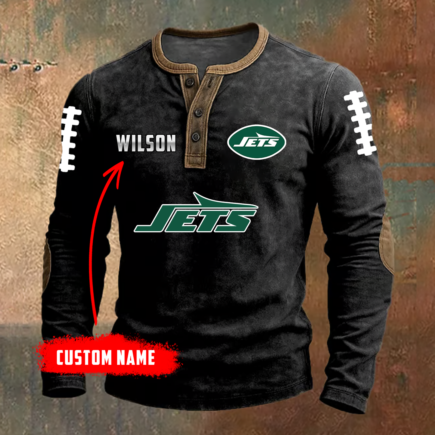 PREMIUM NFL X NYJ LONG SLEEVE SHIRT NDT TDT