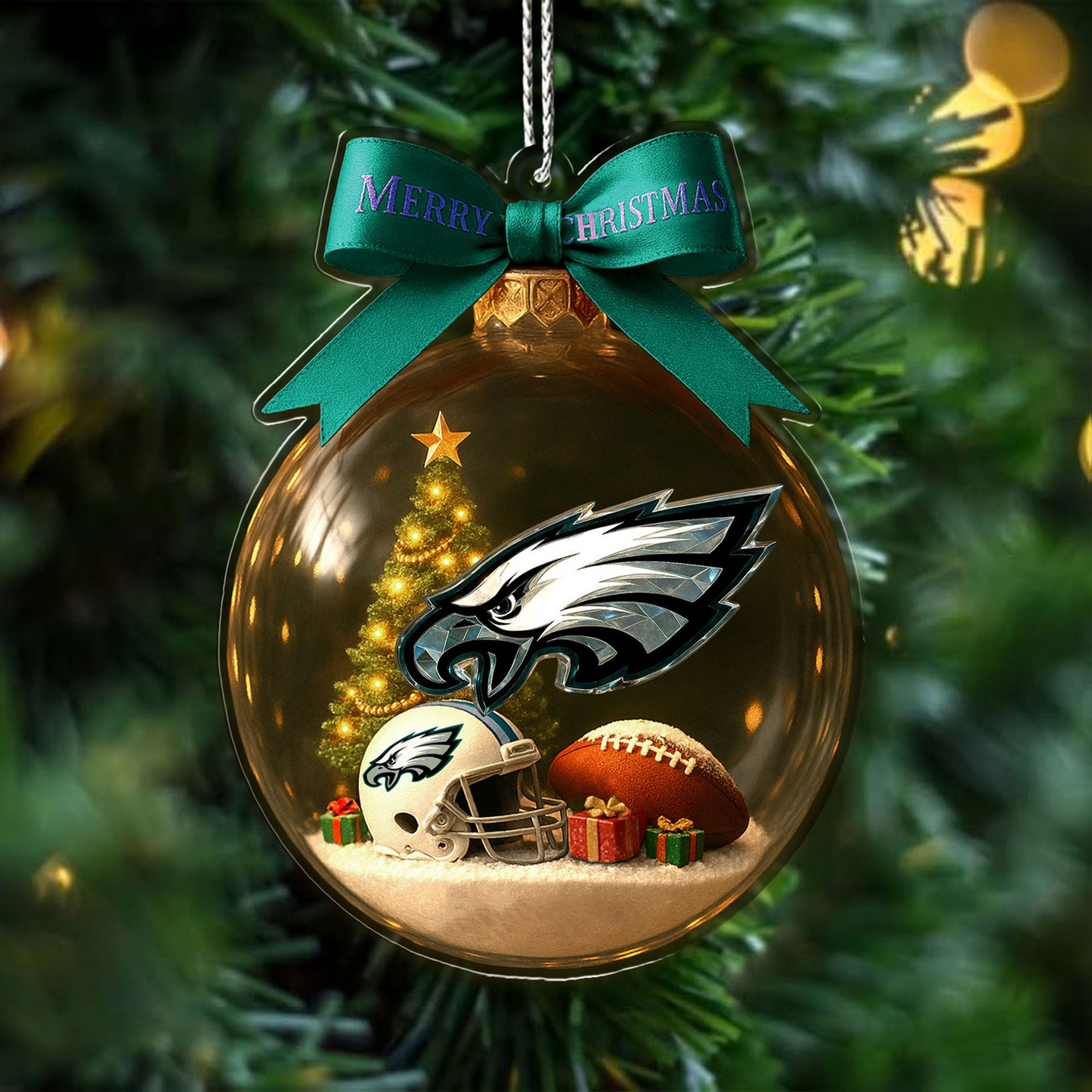 Premium NFL X PHI Christmas Ornaments NDT TDT