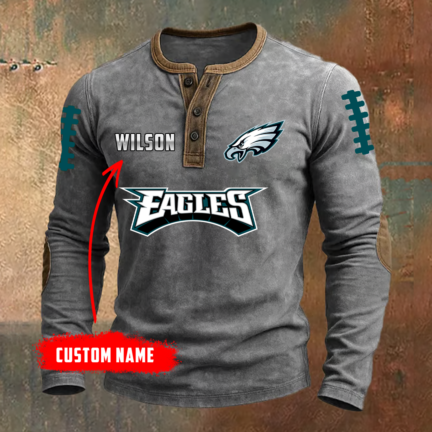 PREMIUM NFL X PHI LONG SLEEVE SHIRT NDT TDT