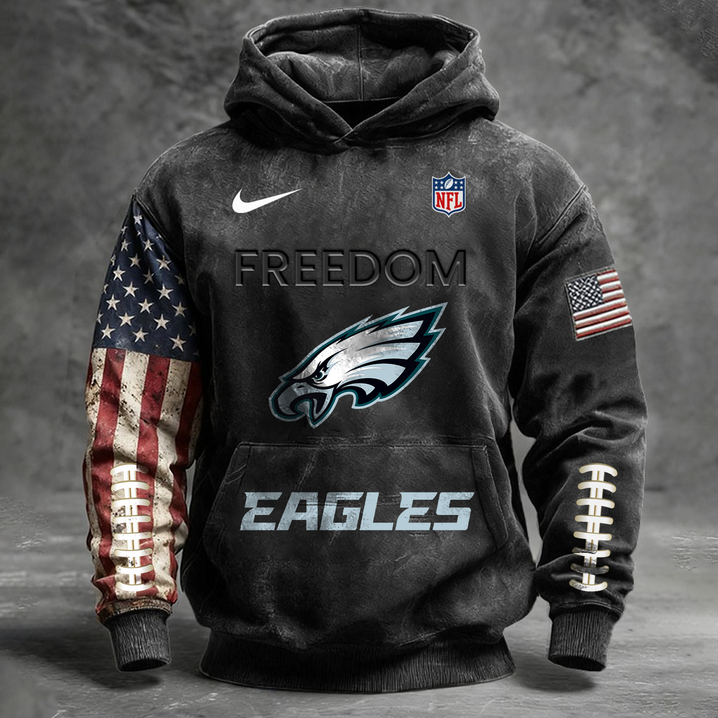 PREMIUM NFL X PHI Long-sleeved Hooded Sweatshirt NDT TDT