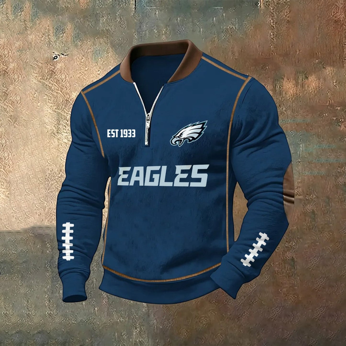 PREMIUM NFL X PHI Zipper Sweatshirt 2025 NDT NHM