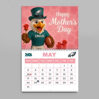 Premium NFL X PHIL  2026 Wall Calendar NDT NHM