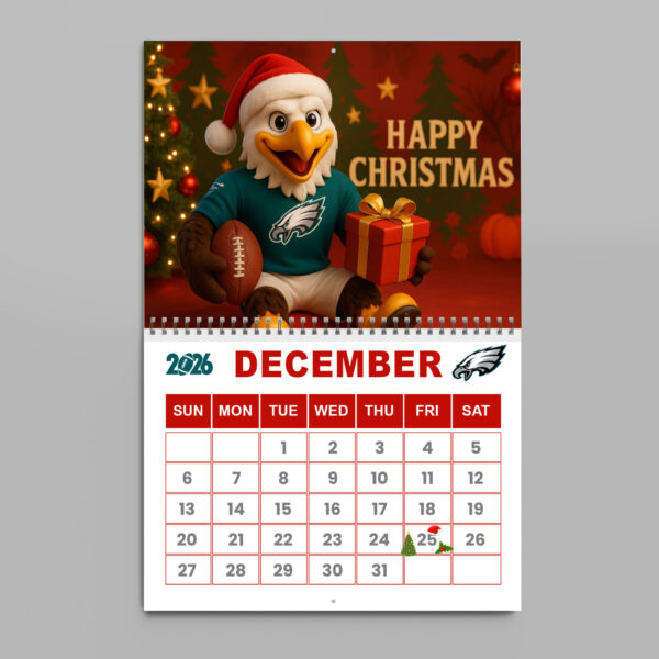Premium NFL X PHIL  2026 Wall Calendar NDT NHM