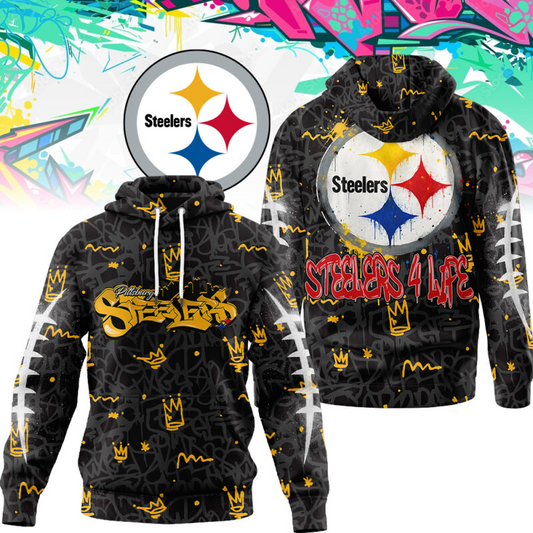 Premium NFL X PIT  Special Graffiti My Team 4 Life Hoodie NDT TDT